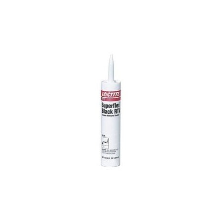 Loctite Silicone Sealant, SUPERFLEX BLACK RTV SILICONE ADHESIVE SEALANT, Size: 300 ml,  LOC59375